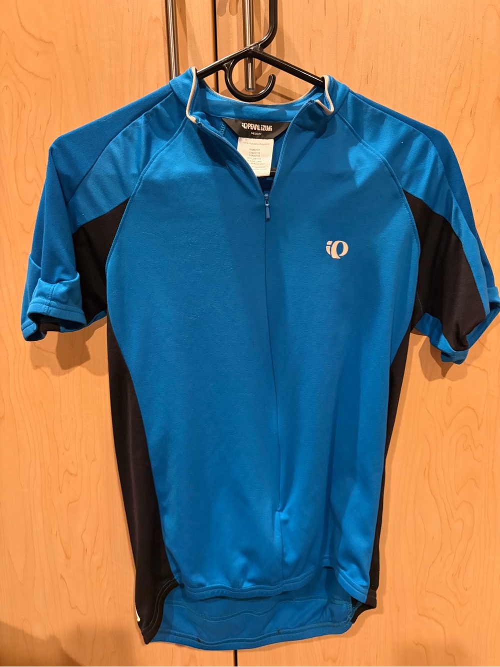 Pearl Izumi Blue and Black Short Sleeve Cycling Jersey